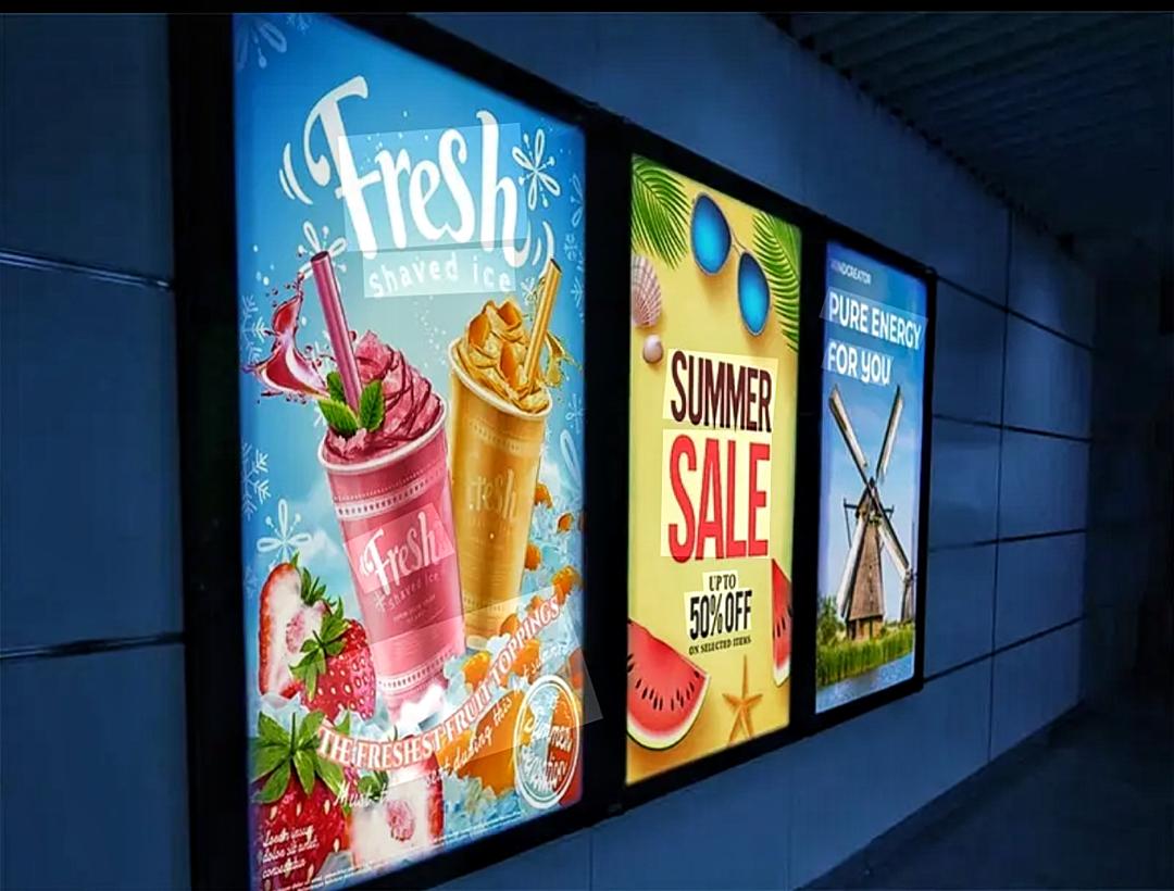 چاپ پارچه تکستایل یووی پشت نور چینی ( لایت باکس )